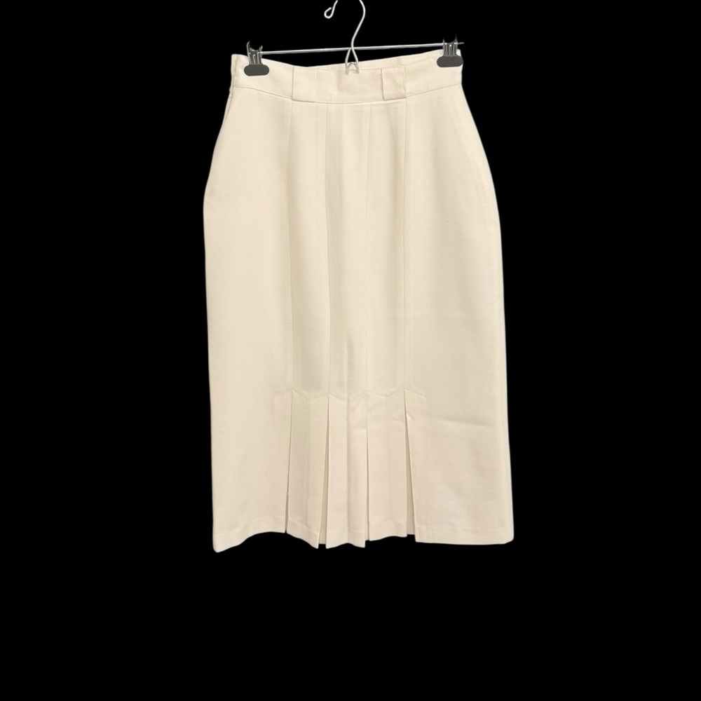 Vintage Cream Maxi Pencil Skirt